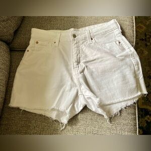 Levi’s White Denim Shorts